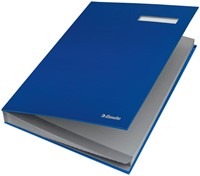 Vloeiboek Esselte karton 20 tabbladen blauw-7