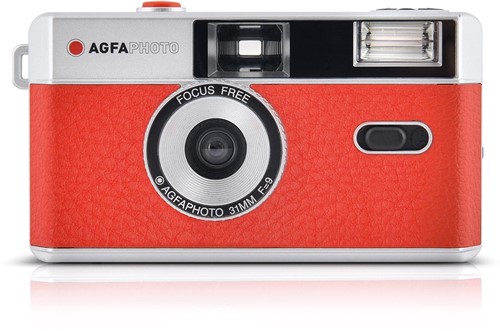 AgfaPhoto retro analoog fototoestel, 35mm, rood