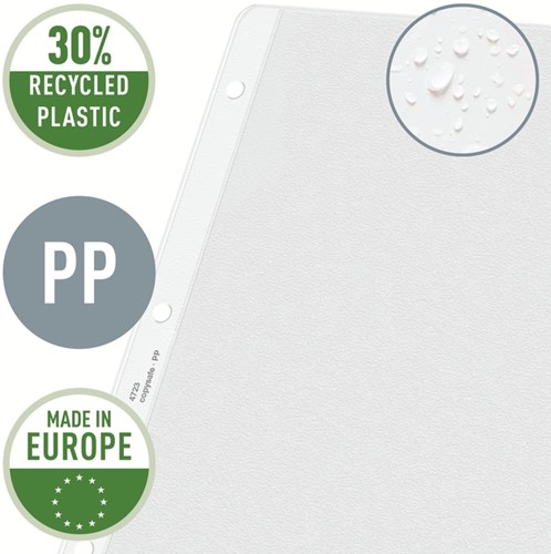 Showtas Leitz Premium copy safe 0.13mm PP A3 landscape transparant 50 stuks-3