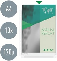 Showtas Leitz Premium copy safe 0.17mm PVC Expansievouw glashelder 10 stuks-3