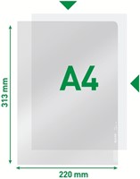 Insteekmap L-model Leitz Premium lasnaad copy safe 0.15mm PVC A4 transparant 100 stuks-7
