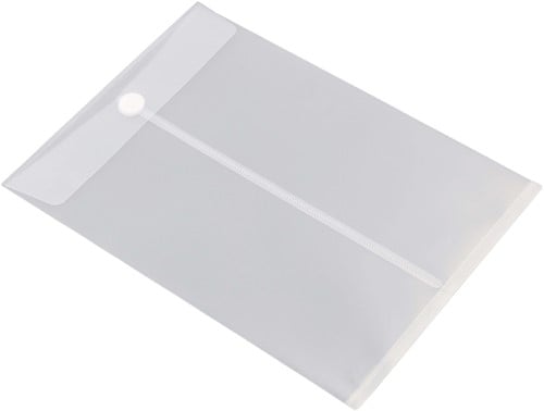 Enveloptas Europel A4 240x335mm staand PP transparant wit