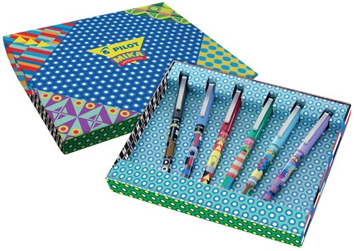 Pilot roller Hi-Tecpoint Mika Limited Edition, geschenkdoos met 6 rollers-3