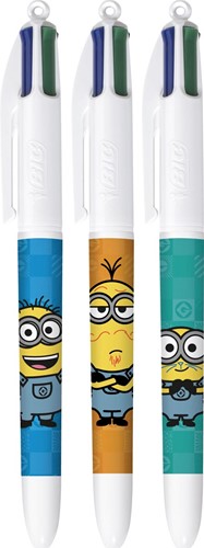 Bic Colours Minions 4-kleurenbalpen, medium, klassieke inktkleuren, display van 40 stuks-2