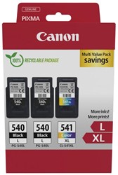 Canon inktcartridge 2 x PG-540L + 1 x CL-541XL, 300 - 400 pagina's, OEM 5224B017, 4 kleuren