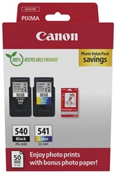 Canon inktcartridge PG-540 + CL-541, 180 pagina's, OEM 5225B013, 4 kleuren