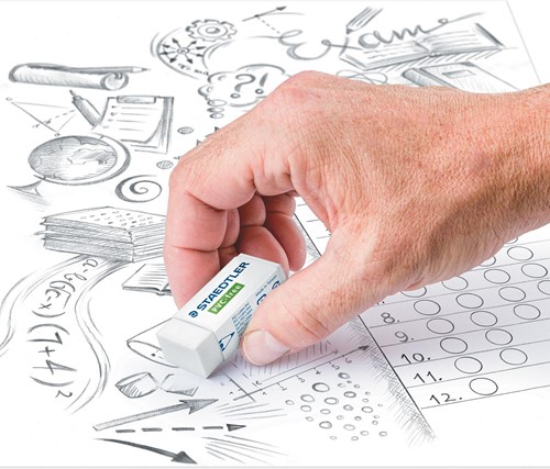 Staedtler gum, small, PVS vrij, wit-2