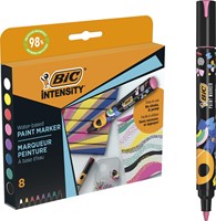 BIC Intensity paintmarker, levendige kleuren, set van 8 stuks