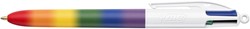 BIC Colours Rainbow Punch 4-kleurenbalpen, medium