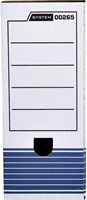 Archiefdoos Bankers Box System A4 100mm wit blauw-3