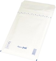 OFFICE products luchtkussenenveloppen, met stripsluiting, 150 x 215 mm, wit, pak van 10 stuks