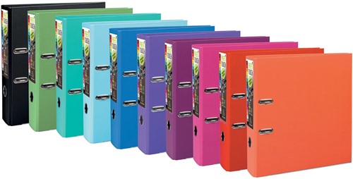 Exacompta Ordner Prem'Touch voor ft A4+, rug van 8 cm, geassorteerde trendkleuren