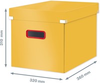 Leitz Cosy Click & Store kubus grote opbergdoos, geel-2