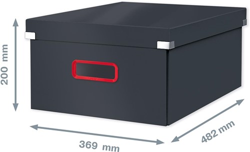Leitz Cosy Click & Store grote opbergdoos, grijs-2