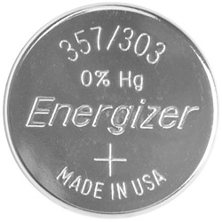 Energizer knoopcel 357/303, op blister