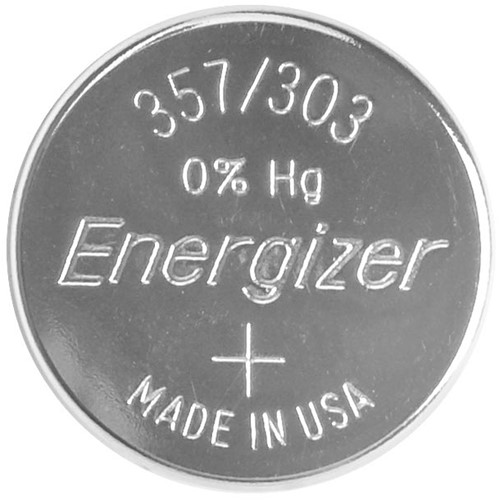 Energizer knoopcel 357/303, op blister