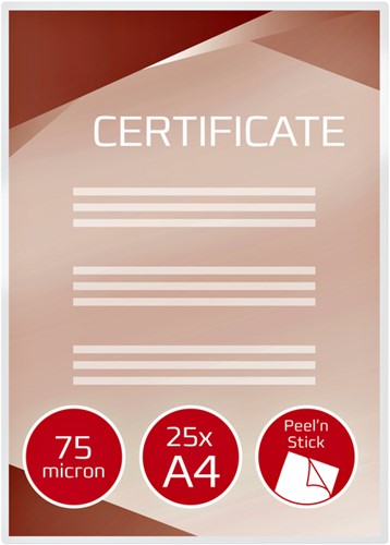 Lamineerhoes GBC A4 zelfklevend 2x75micron 25 stuks-3