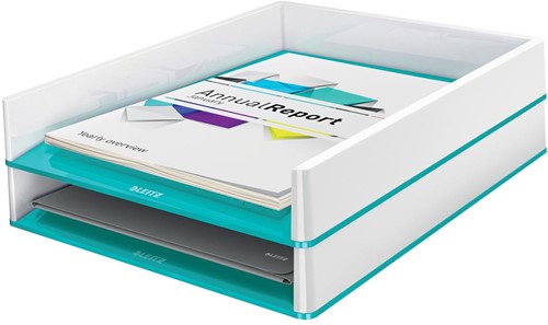 Leitz WOW brievenbakje ijsblauw-2