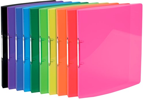 Exacompta Iderama ringmap, voor ft A4, Uit PP met softcover, 2 ringen van 15 mm, geassorteerde kleuren