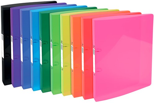 Exacompta Iderama ringmap, voor ft A4, Uit PP met softcover, 2 ringen van 30 mm, geassorteerde kleuren