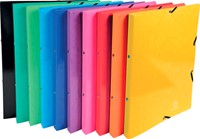 Exacompta Iderama ringmap, voor ft A4, 2 ringen van 15 mm, met elastosluiting, geassorteerde kleuren