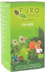 Puro Bio thee Mix, fairtrade, pak van 25 zakjes