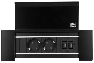 Inbouw Stekkerdoos Power Frame Bachmann 2x 230V + 1x HDMI