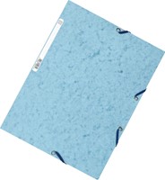 Exacompta elastomap, 3 kleppen, ft A4, geassorteerde     kleuren, pak van 10-3