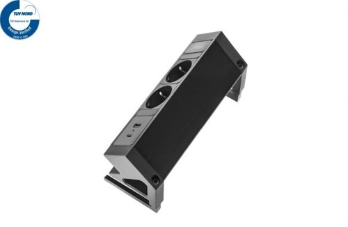 Opbouw stekkerdoos Power Desk UP2.0-3