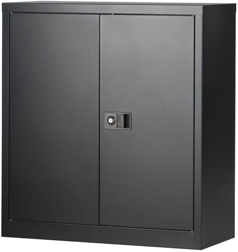 Bisley draaideurkast, ft 100 x 91,4 x 40 cm (h x b x d), 1 legbord, zwart