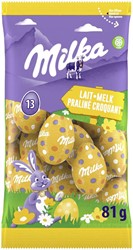 Milka paaseitjes, 81 g, melk praliné
