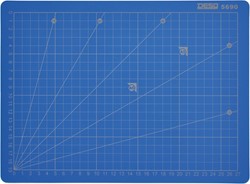 Desq Professionele snijmat, 5-laags, blauw, ft 22 x 30 cm