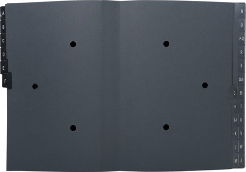 Exacompta sorteermap Ordonator 24 vakken met tabs A-Z, zwart-2