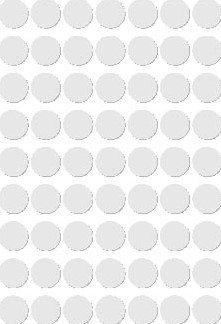 Apli ronde etiketten in etui diameter 10 mm, wit, 378 stuks, 63 per blad (2660)