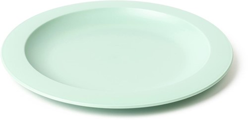 DBP bord, kunststof, rond, pastelgroen