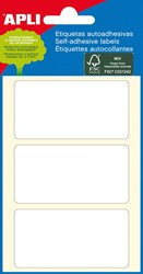 Apli witte etiketten ft 34 x 67 mm (b x h), 18 stuks, 3 per blad (2684)