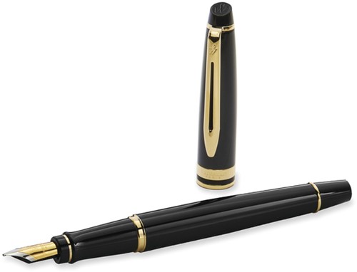Vulpen Waterman Expert black lacquer GT medium-2