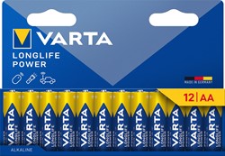 Varta batterij Longlife Power AA, blister van 12 stuks