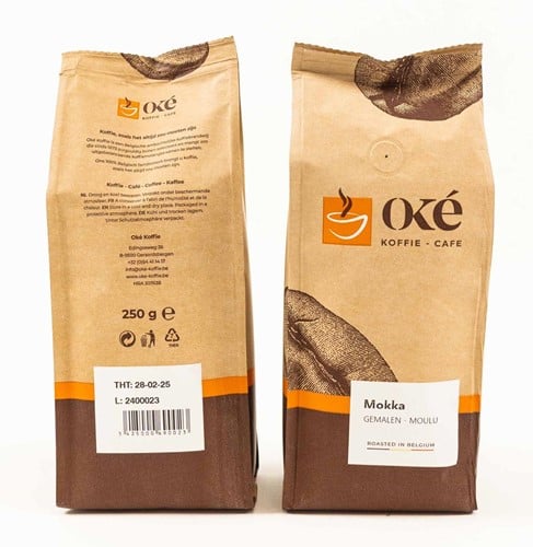 Oké koffie, gemalen, pak van 250 g, Mokka