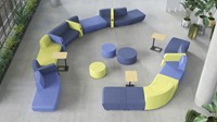 Modulaire loungebank Soft Rock configuratie 7-3