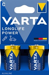 Varta Batterij Longlife Power C, blister van 2 stuks