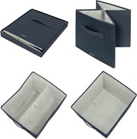 Leitz stoffen opbergdoos, large, grijs, set van 2 stuks-1
