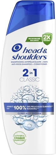Head & Shoulders 2 in 1 Classic shampoo, fles van 300 ml