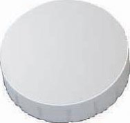 MAUL magneet Solid, 24 mm, trekkracht 600 gr, doos van 10 stuks, wit