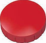 MAUL magneet Solid, 24 mm, trekkracht 600 gr, doos van 10 stuks, rood