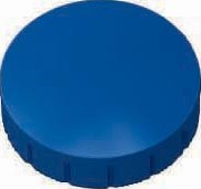 MAUL magneet Solid, 24 mm, trekkracht 600 gr, doos van 10 stuks, blauw