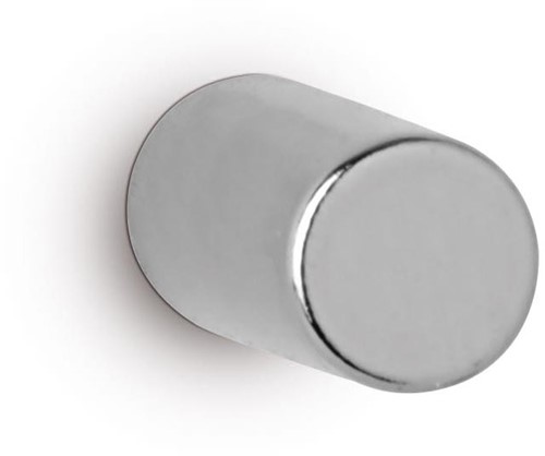 MAUL neodymium schijfmagneet, ft 5 x 10 mm, trekkracht 1,1 kg, zilver, blister van 10 stuks