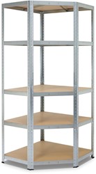 Avasco rek Strong Corner, ft 176 x 75 x 40 x 50 cm, 5 legborden, gegalvaniseerd