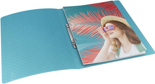 Esselte Colour'Breeze ringmap, 2 ringen, PP, ft A4, met soepele kaft, blauw-2