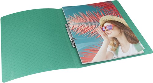 Esselte Colour'Breeze ringmap, 2 ringen, PP, ft A4, met soepele kaft, groen-2